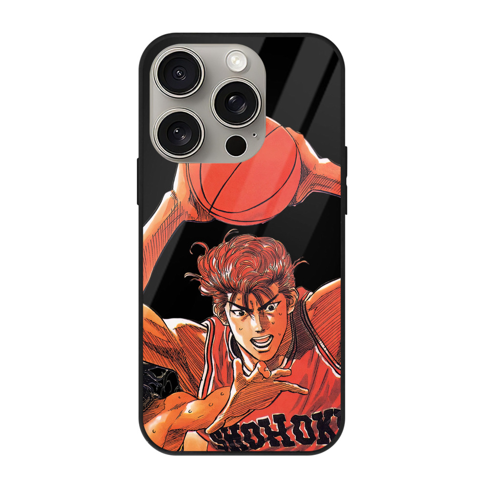 （画像用） SLAM DUNK／スラムダンク 【iPhone15Pro対応】スマホケース 耐衝撃＆黄変防止 背面ガラス