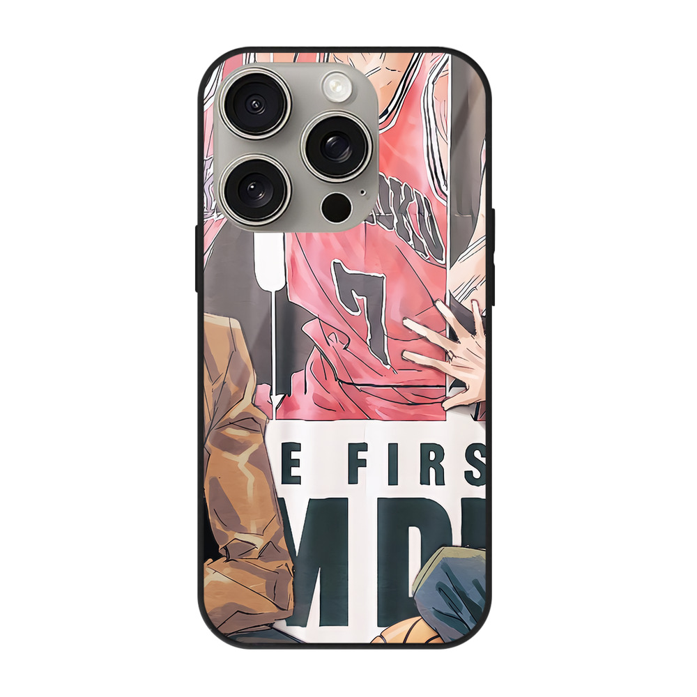 （画像用） SLAM DUNK／スラムダンク 【iPhone15Pro対応】スマホケース 耐衝撃＆黄変防止 背面ガラス