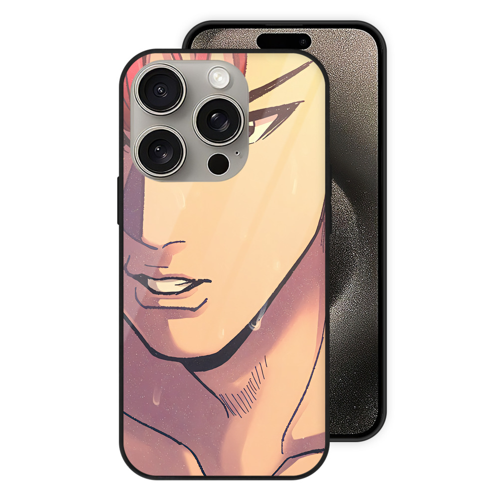 SLAM DUNK／スラムダンク 【iPhone15Pro対応】スマホケース 耐衝撃＆黄変防止 背面ガラス