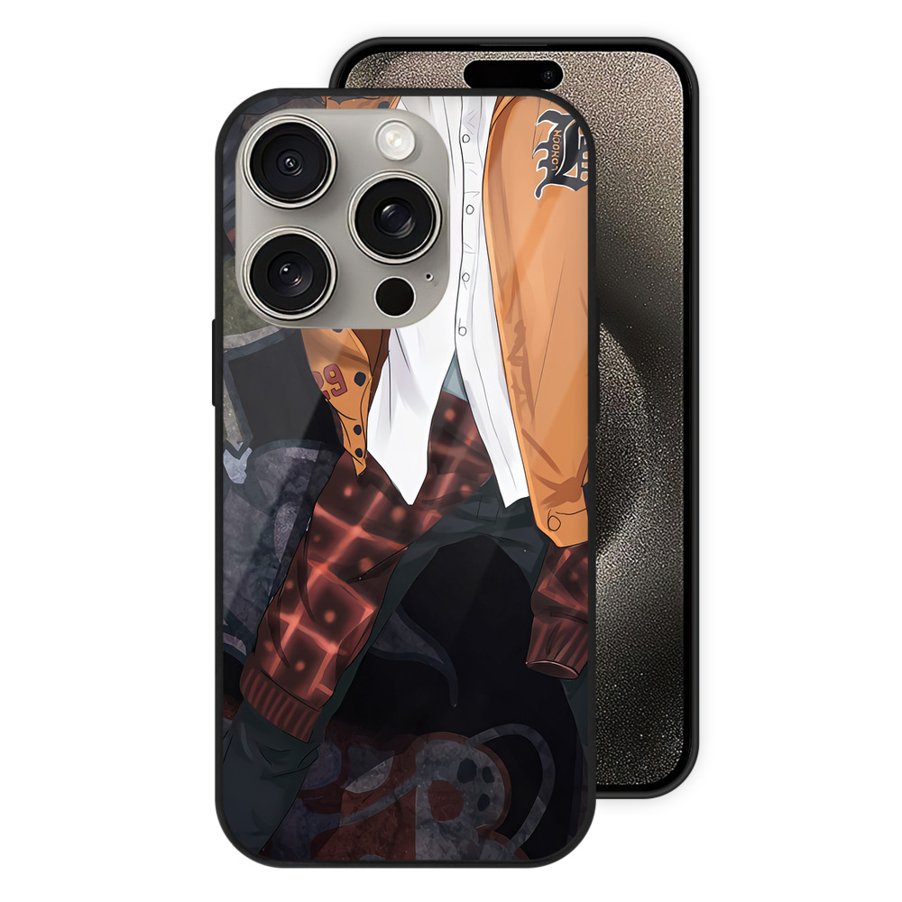 SLAM DUNK／スラムダンク 【iPhone15Pro対応】スマホケース 耐衝撃＆黄変防止 背面ガラス