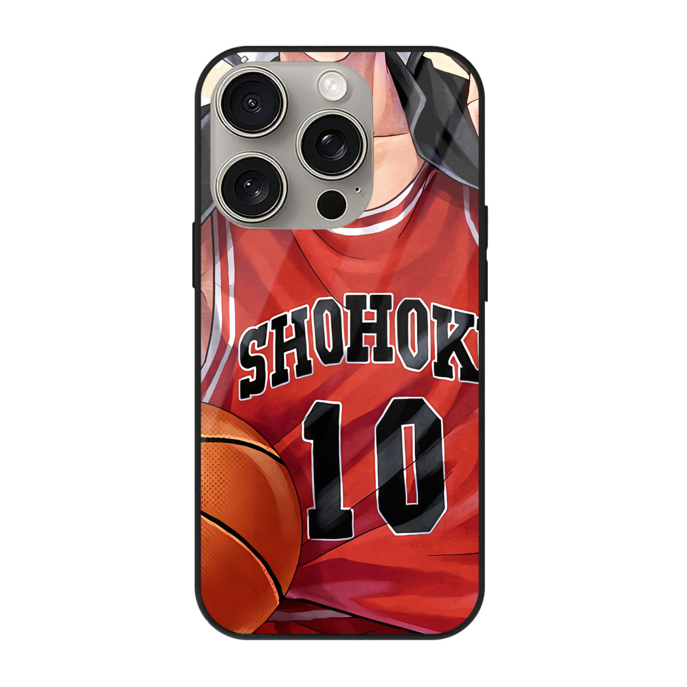（画像用） SLAM DUNK／スラムダンク 【iPhone15Pro対応】スマホケース 耐衝撃＆黄変防止 背面ガラス