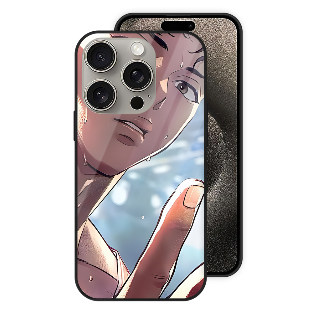 SLAM DUNK／スラムダンク 【iPhone15Pro対応】スマホケース 耐衝撃＆黄変防止 背面ガラス