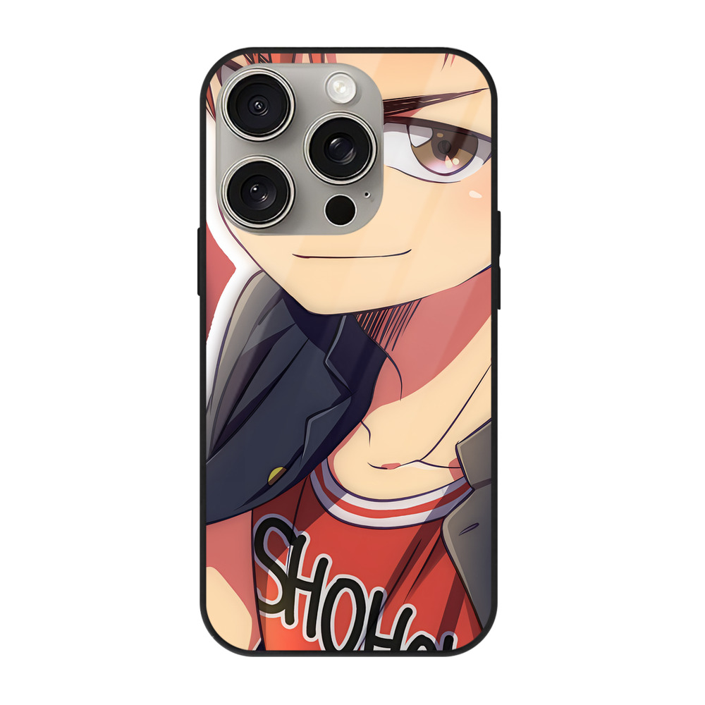（画像用） SLAM DUNK／スラムダンク 【iPhone15Pro対応】スマホケース 耐衝撃＆黄変防止 背面ガラス