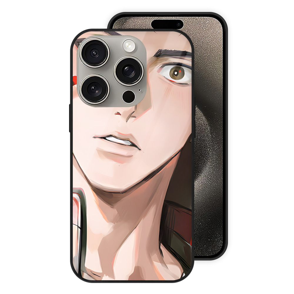 SLAM DUNK／スラムダンク 【iPhone15Pro対応】スマホケース 耐衝撃＆黄変防止 背面ガラス