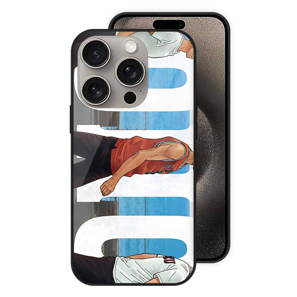 SLAM DUNK／スラムダンク 【iPhone15Pro対応】スマホケース 耐衝撃＆黄変防止 背面ガラス