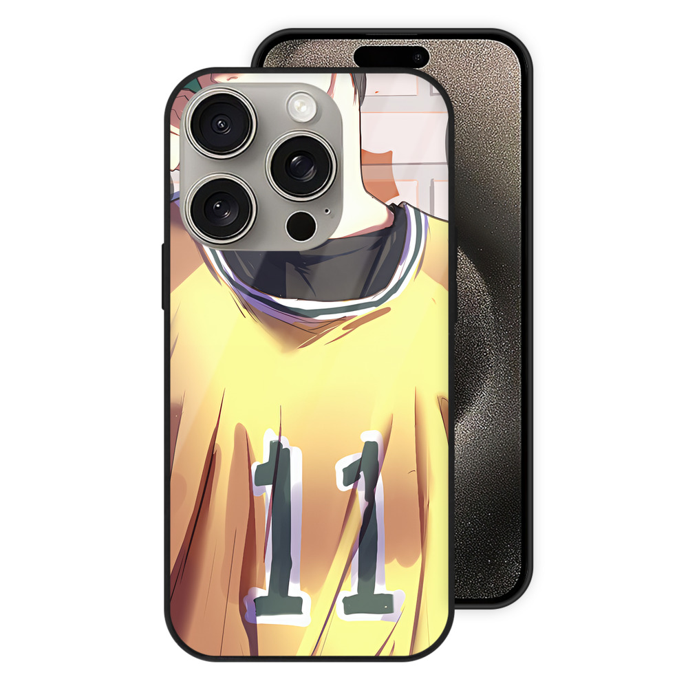 SLAM DUNK／スラムダンク 【iPhone15Pro対応】スマホケース 耐衝撃＆黄変防止 背面ガラス