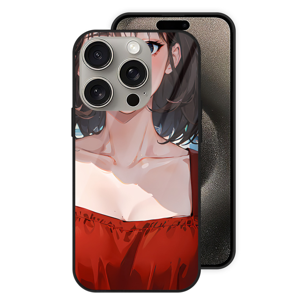 SLAM DUNK／スラムダンク 【iPhone15Pro対応】スマホケース 耐衝撃＆黄変防止 背面ガラス