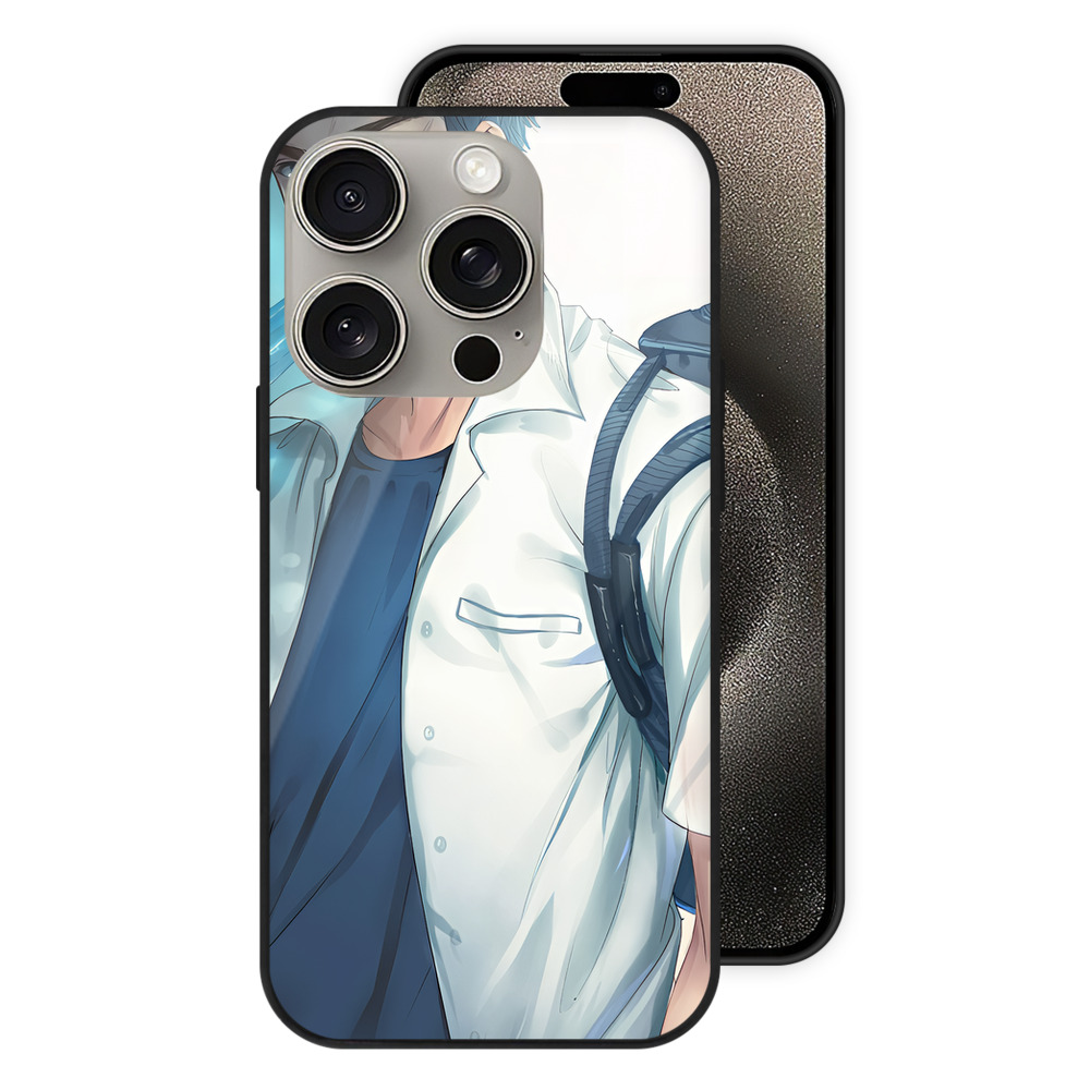 SLAM DUNK／スラムダンク 【iPhone15Pro対応】スマホケース 耐衝撃＆黄変防止 背面ガラス