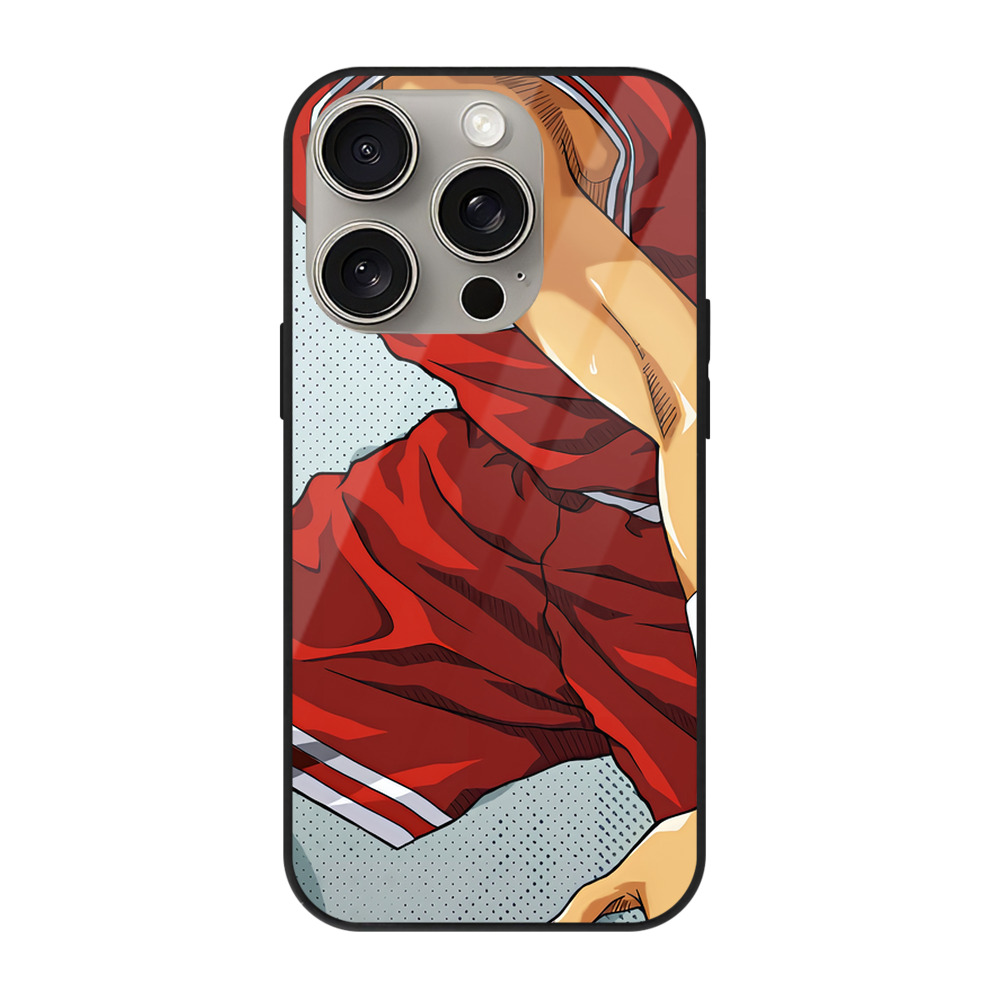 SLAM DUNK／スラムダンク 【iPhone15Pro対応】スマホケース 耐衝撃＆黄変防止 背面ガラス