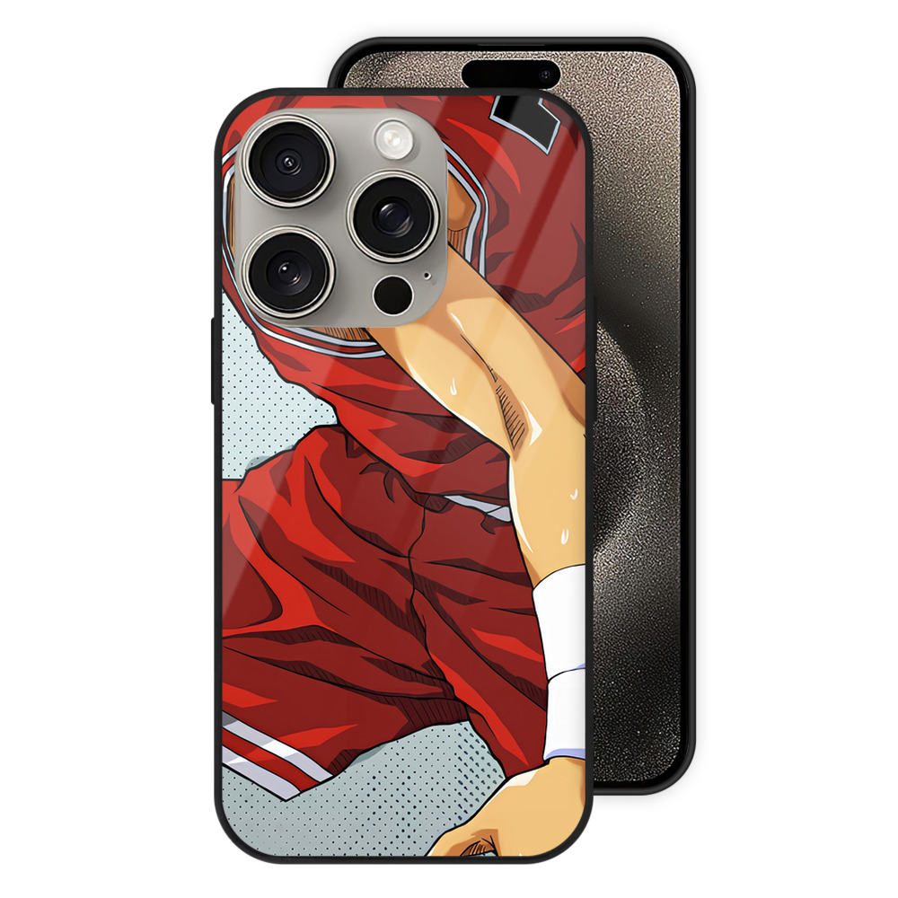 SLAM DUNK／スラムダンク 【iPhone15Pro対応】スマホケース 耐衝撃＆黄変防止 背面ガラス