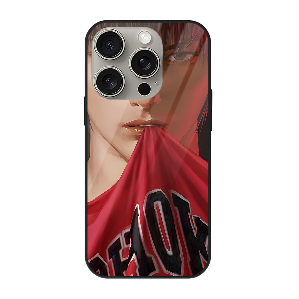 SLAM DUNK／スラムダンク 【iPhone15Pro対応】スマホケース 耐衝撃＆黄変防止 背面ガラス
