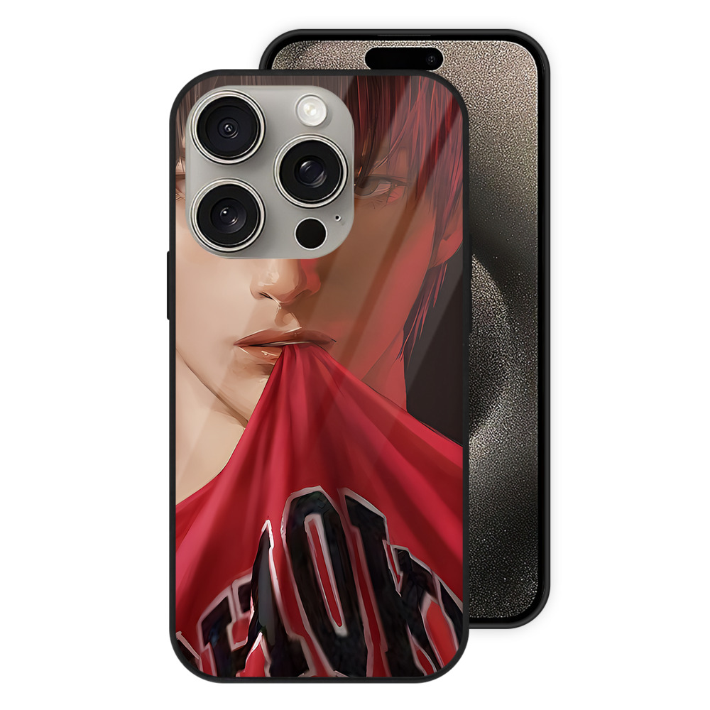 SLAM DUNK／スラムダンク 【iPhone15Pro対応】スマホケース 耐衝撃＆黄変防止 背面ガラス