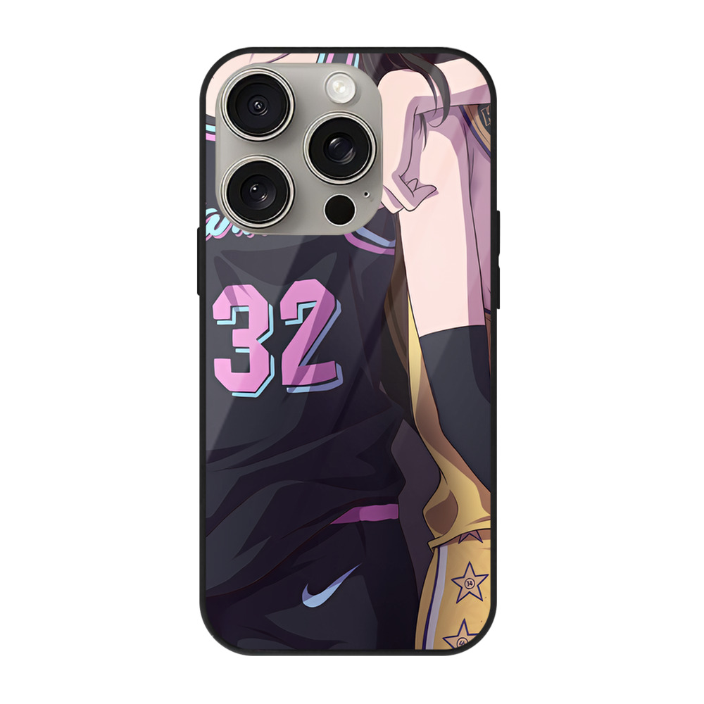SLAM DUNK／スラムダンク 【iPhone15Pro対応】スマホケース 耐衝撃＆黄変防止 背面ガラス