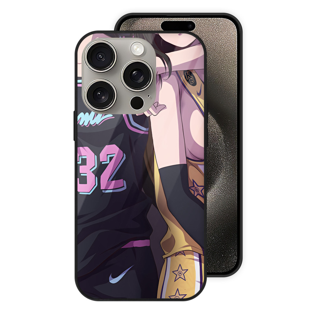 SLAM DUNK／スラムダンク 【iPhone15Pro対応】スマホケース 耐衝撃＆黄変防止 背面ガラス