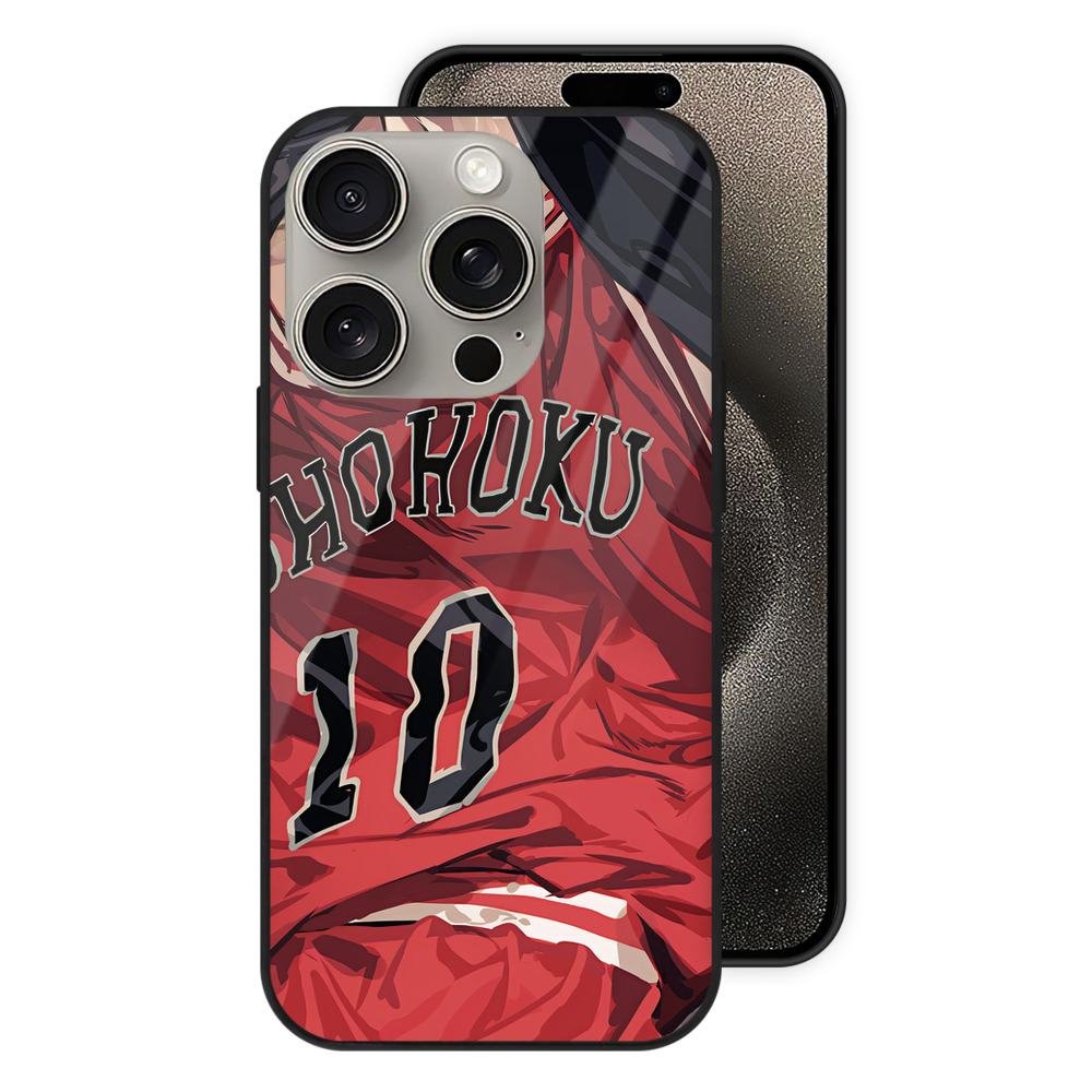 SLAM DUNK／スラムダンク 【iPhone15Pro対応】スマホケース 耐衝撃＆黄変防止 背面ガラス