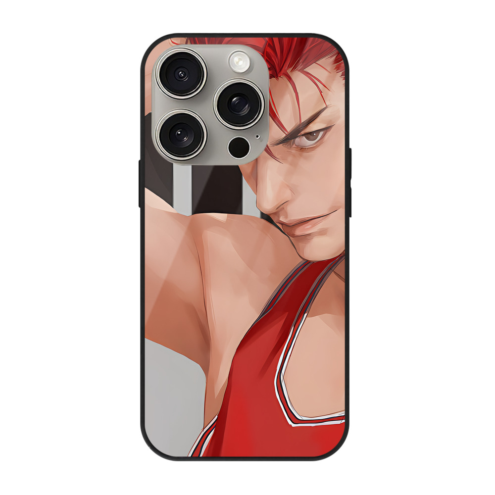 SLAM DUNK／スラムダンク 【iPhone15Pro対応】スマホケース 耐衝撃＆黄変防止 背面ガラス