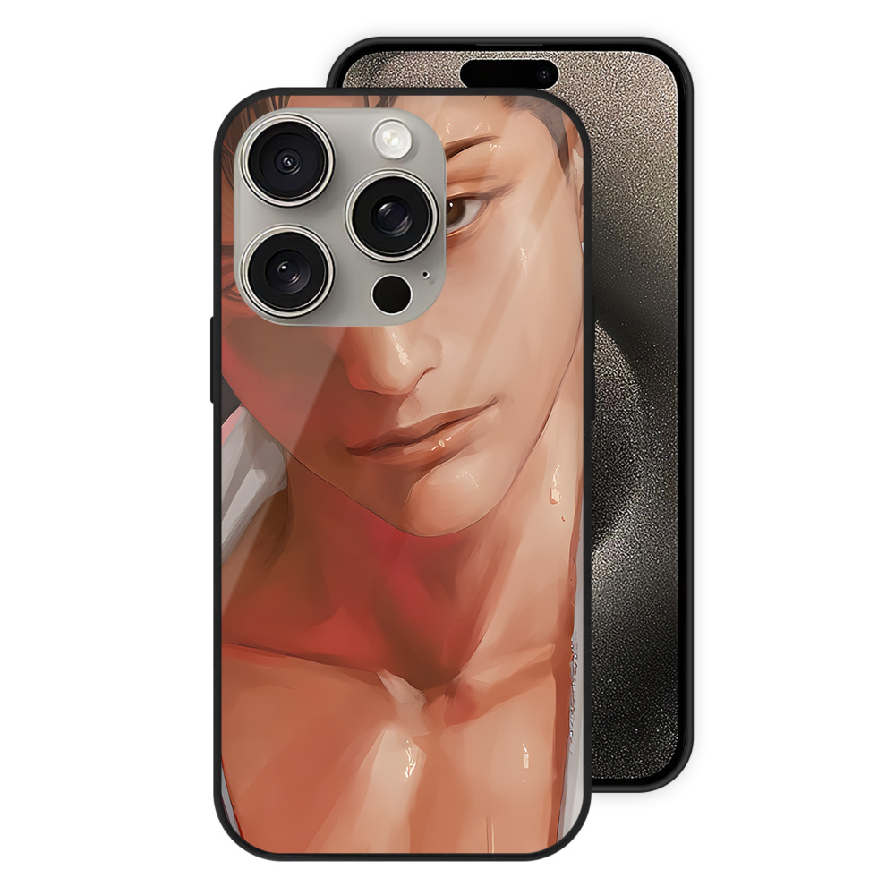 SLAM DUNK／スラムダンク 【iPhone15Pro対応】スマホケース 耐衝撃＆黄変防止 背面ガラス