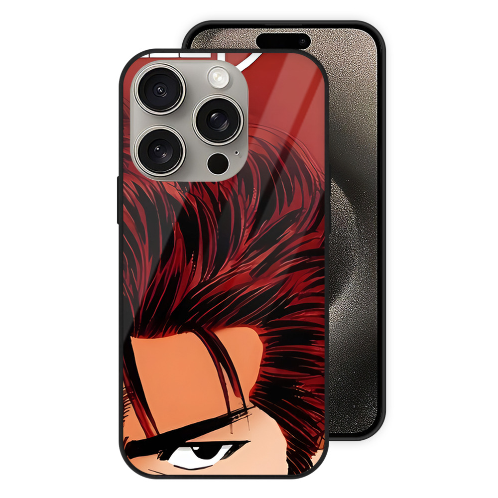 SLAM DUNK／スラムダンク 【iPhone15Pro対応】スマホケース 耐衝撃＆黄変防止 背面ガラス