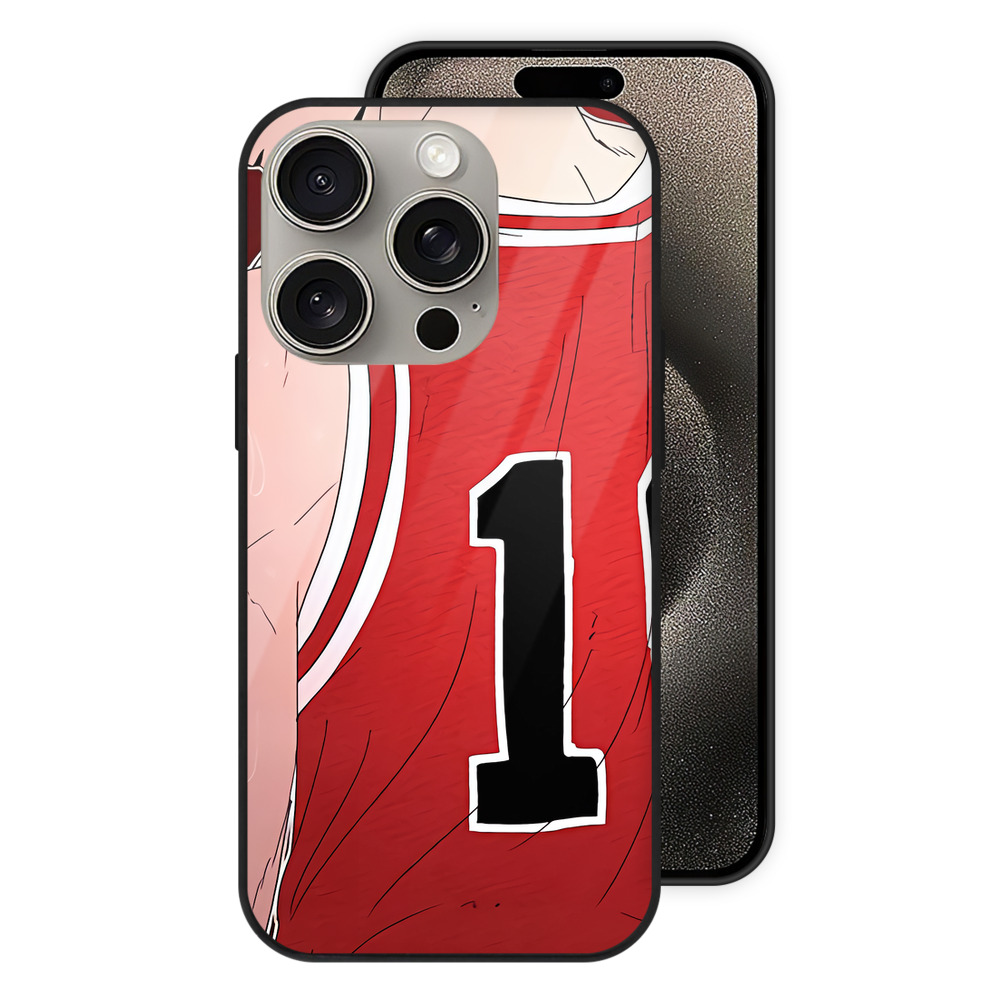 SLAM DUNK／スラムダンク 【iPhone15Pro対応】スマホケース 耐衝撃＆黄変防止 背面ガラス