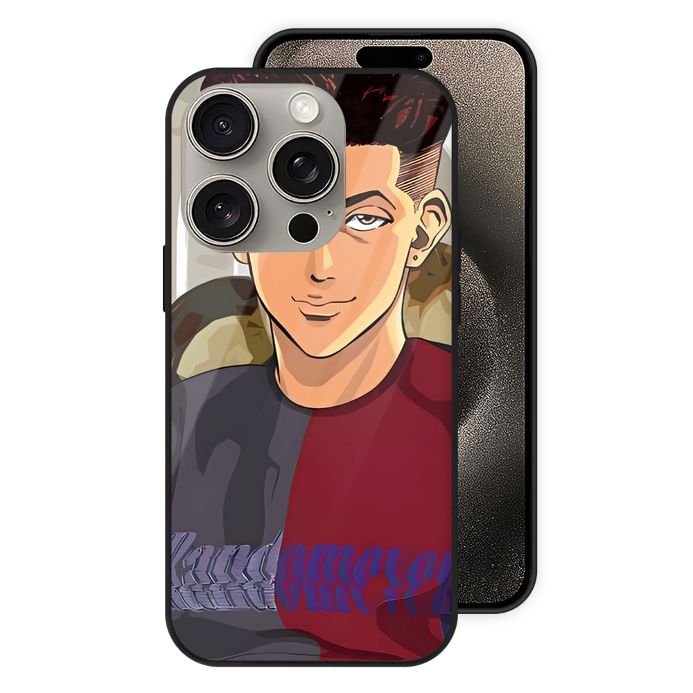 SLAM DUNK／スラムダンク 【iPhone15Pro対応】スマホケース 耐衝撃＆黄変防止 背面ガラス