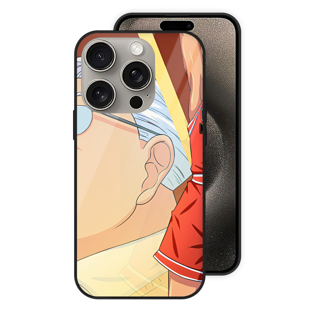 SLAM DUNK／スラムダンク 【iPhone15Pro対応】スマホケース 耐衝撃＆黄変防止 背面ガラス