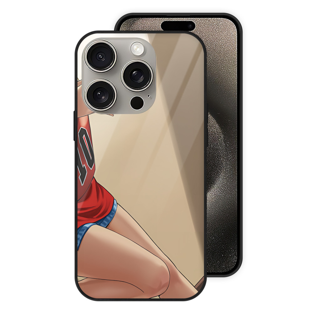 SLAM DUNK／スラムダンク 【iPhone15Pro対応】スマホケース 耐衝撃＆黄変防止 背面ガラス