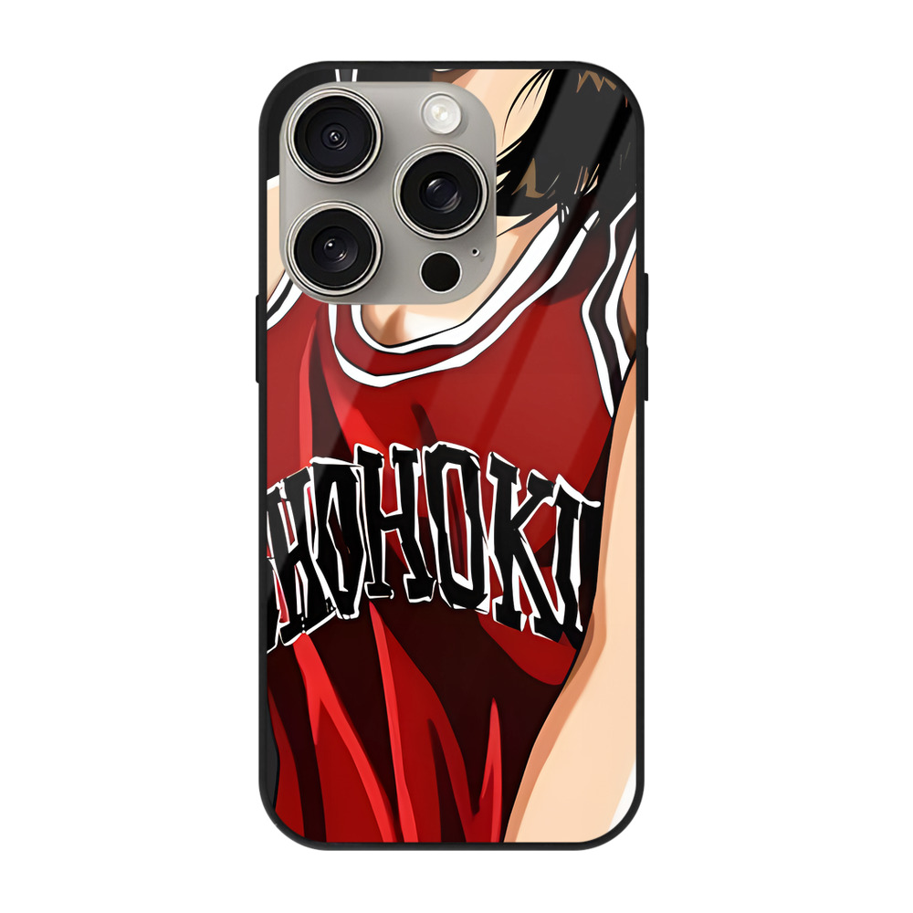 SLAM DUNK／スラムダンク 【iPhone15Pro対応】スマホケース 耐衝撃＆黄変防止 背面ガラス