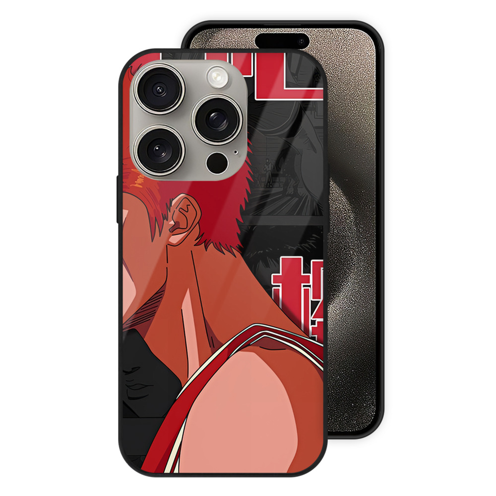SLAM DUNK／スラムダンク 【iPhone15Pro対応】スマホケース 耐衝撃＆黄変防止 背面ガラス