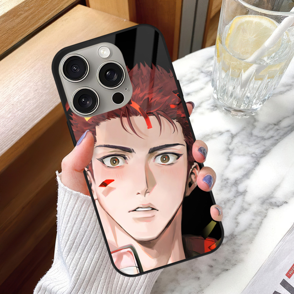 SLAM DUNK／スラムダンク 【iPhone15Pro対応】スマホケース 耐衝撃＆黄変防止 背面ガラス