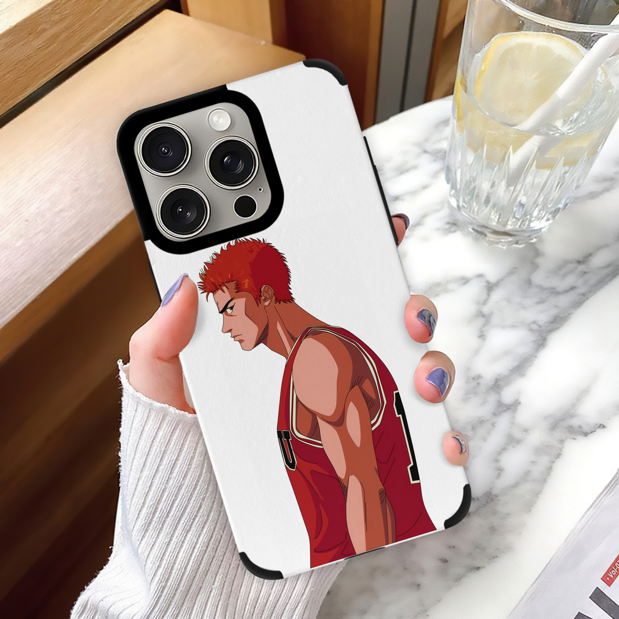 SLAM DUNK／スラムダンク 【iPhone15ProMax対応】 PUレザー スマホケース 耐衝撃＆黄変防止