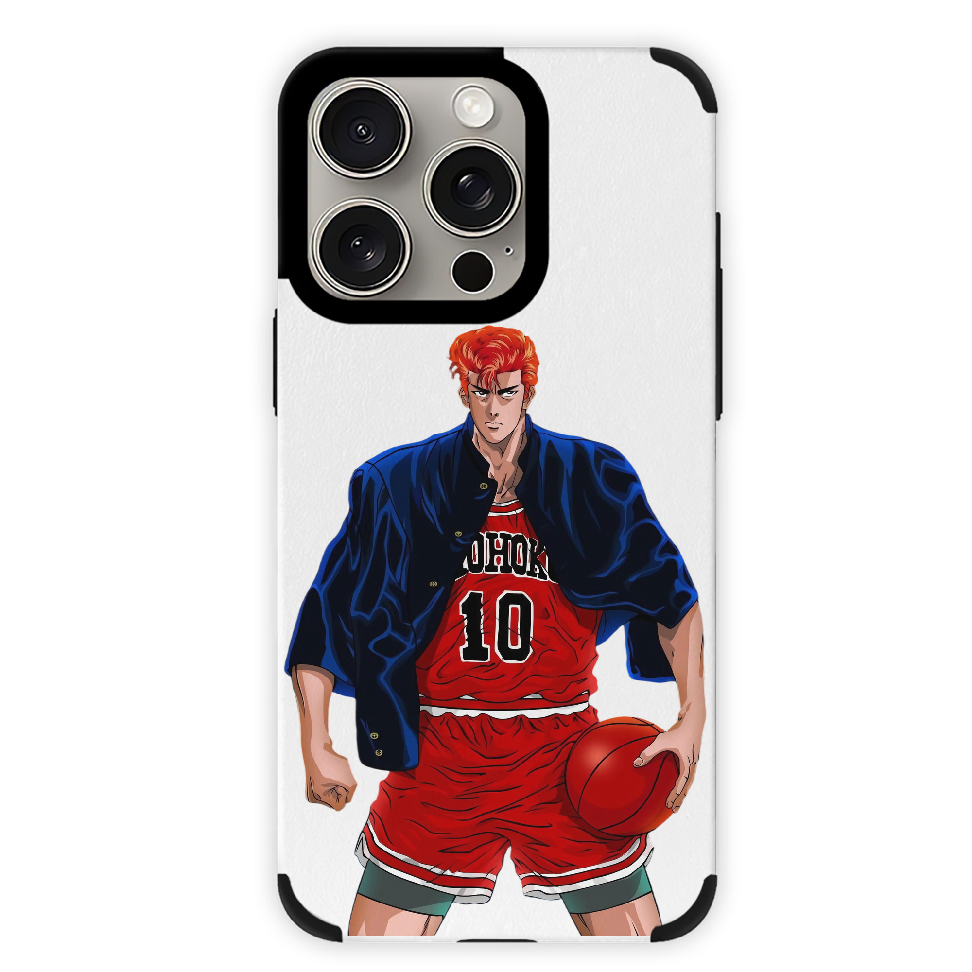 （画像用） SLAM DUNK／スラムダンク 【iPhone15ProMax対応】 PUレザー スマホケース 耐衝撃＆黄変防止