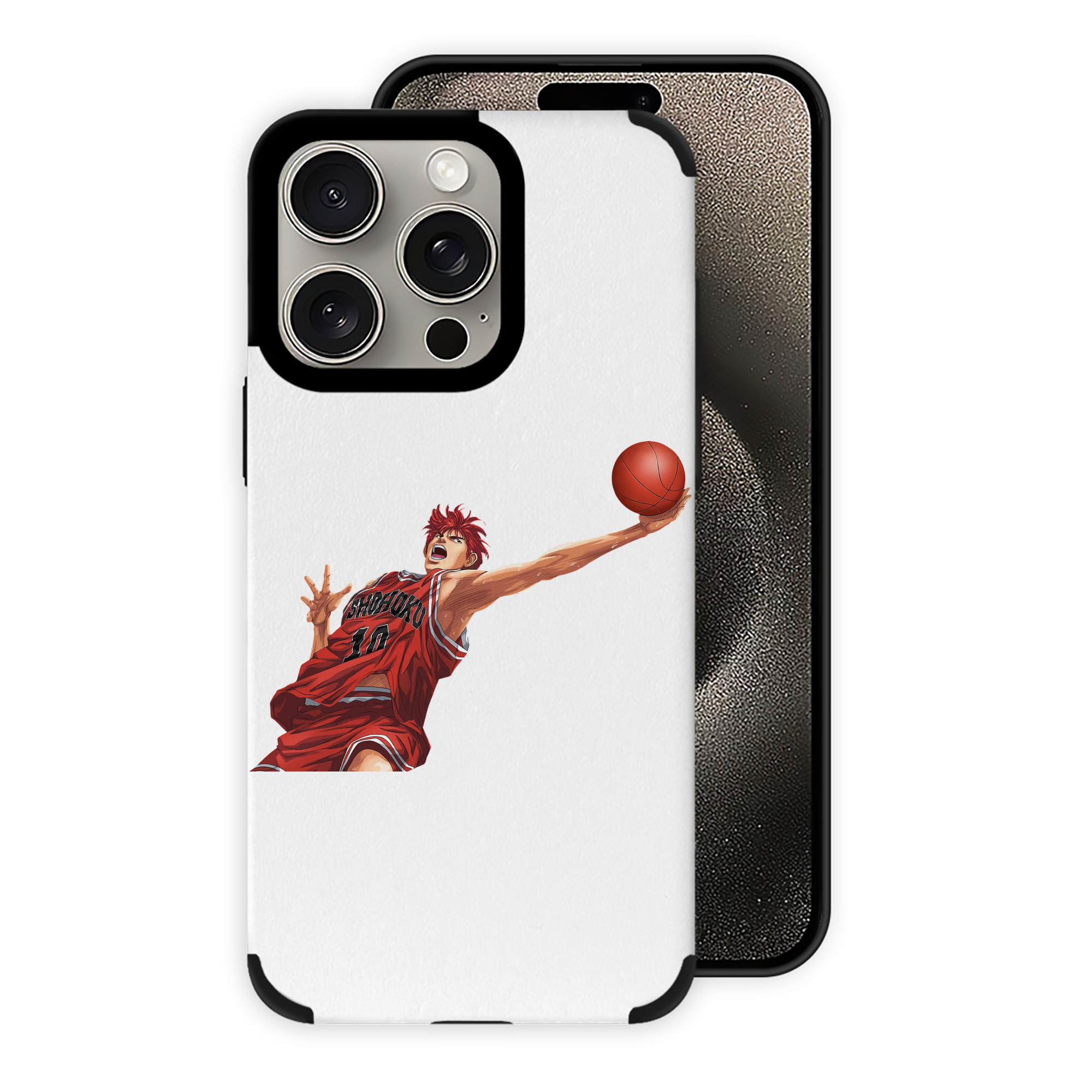 （画像用） SLAM DUNK／スラムダンク 【iPhone15ProMax対応】 PUレザー スマホケース 耐衝撃＆黄変防止