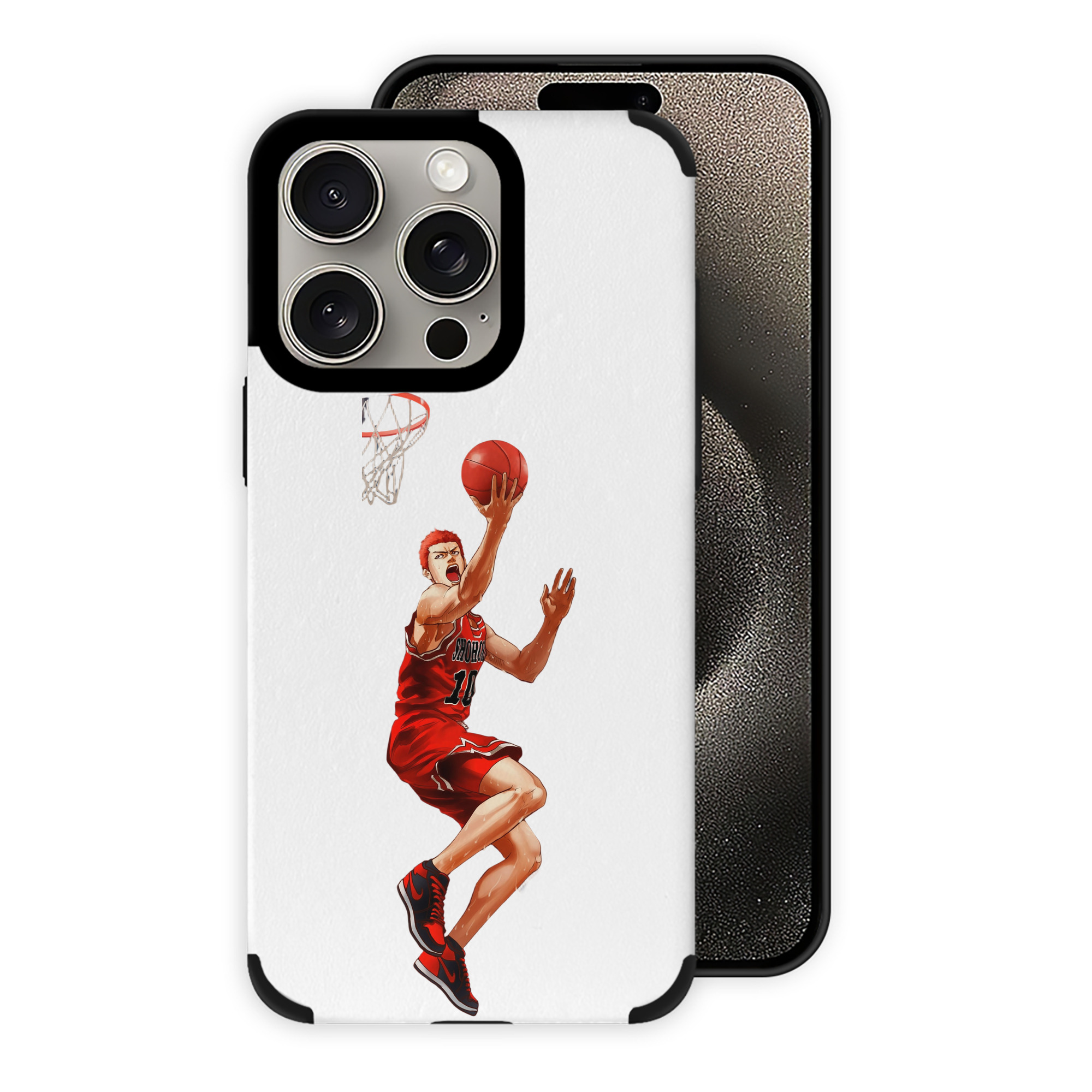 （画像用） SLAM DUNK／スラムダンク 【iPhone15ProMax対応】 PUレザー スマホケース 耐衝撃＆黄変防止