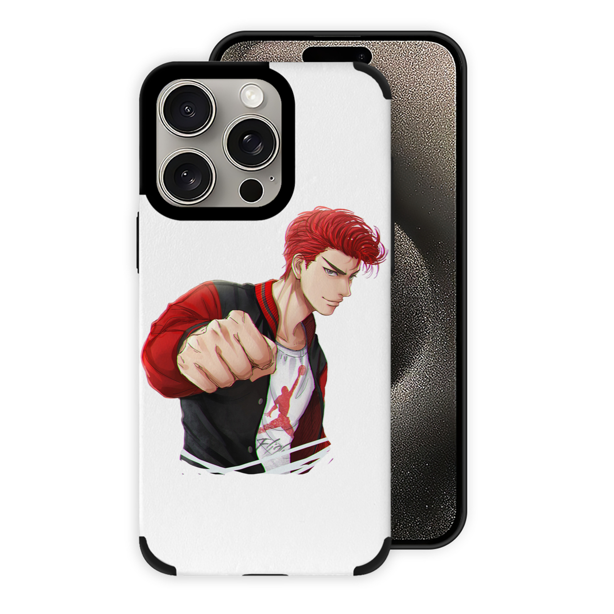 （画像用） SLAM DUNK／スラムダンク 【iPhone15ProMax対応】 PUレザー スマホケース 耐衝撃＆黄変防止