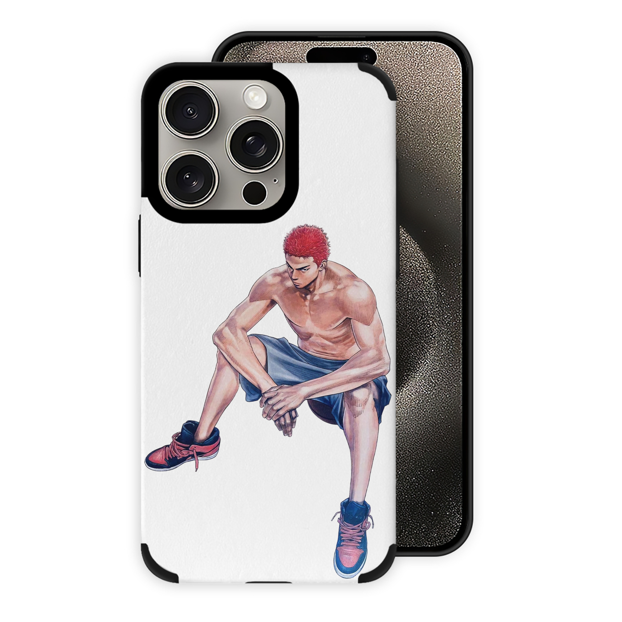 （画像用） SLAM DUNK／スラムダンク 【iPhone15ProMax対応】 PUレザー スマホケース 耐衝撃＆黄変防止