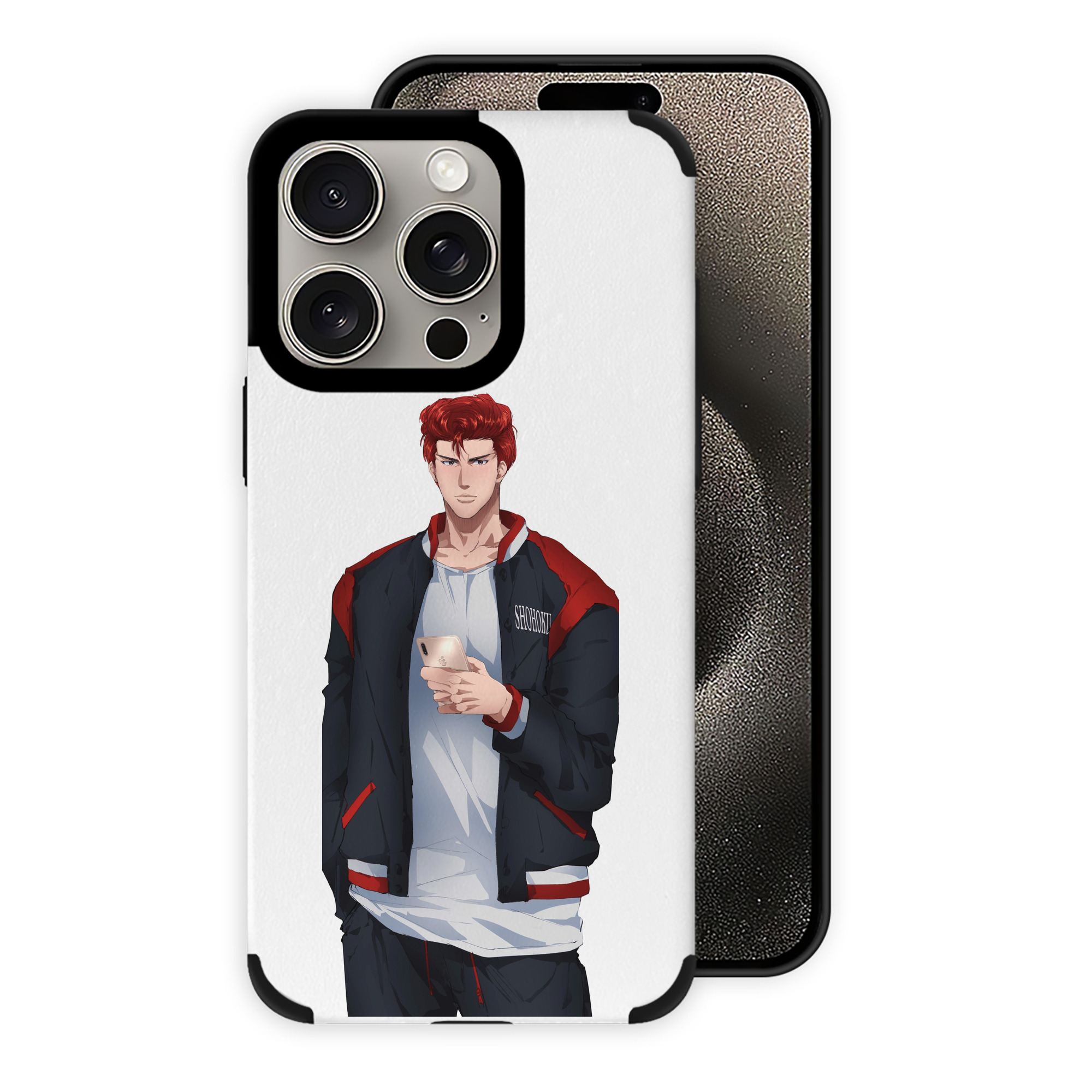 （画像用） SLAM DUNK／スラムダンク 【iPhone15ProMax対応】 PUレザー スマホケース 耐衝撃＆黄変防止
