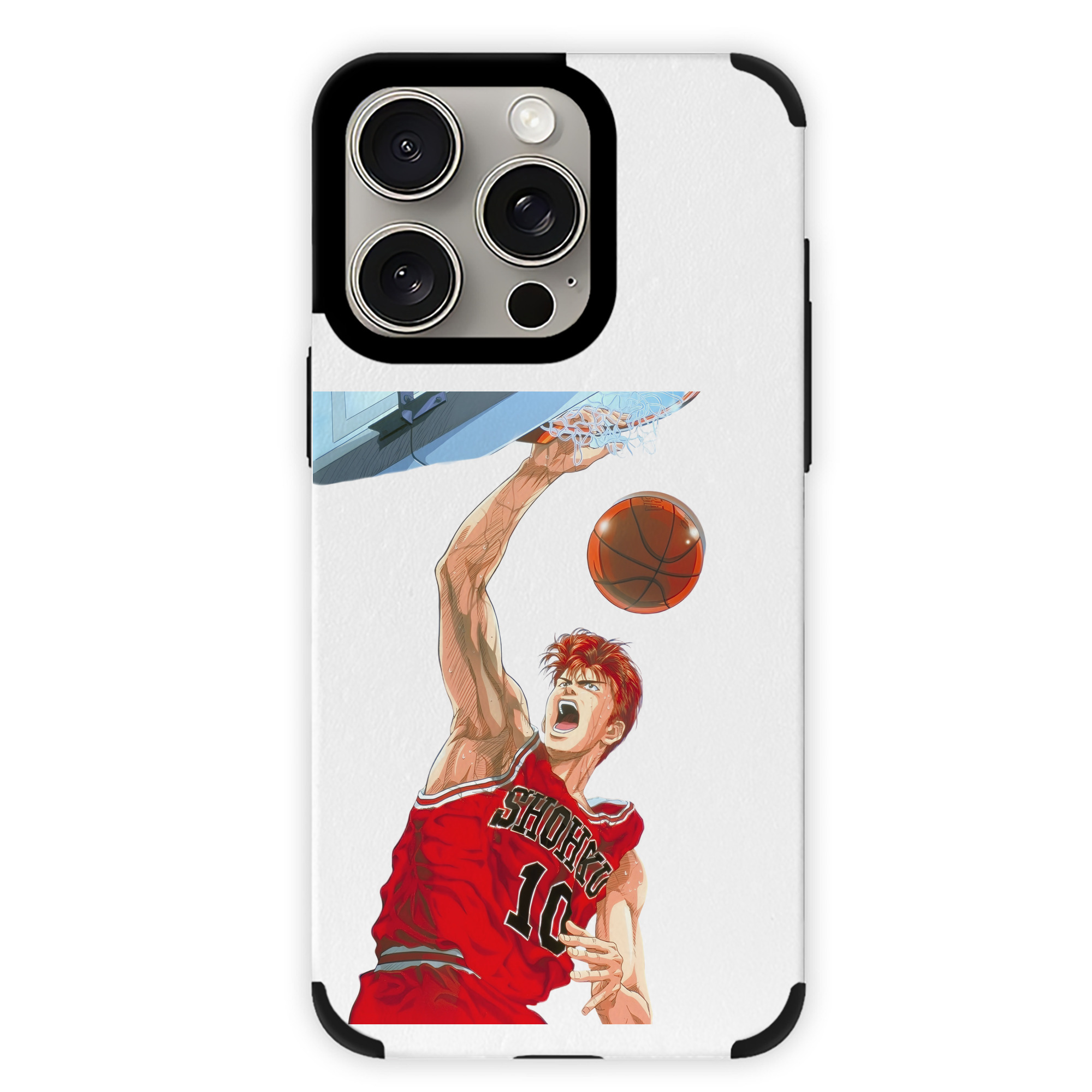 （画像用） SLAM DUNK／スラムダンク 【iPhone15ProMax対応】 PUレザー スマホケース 耐衝撃＆黄変防止