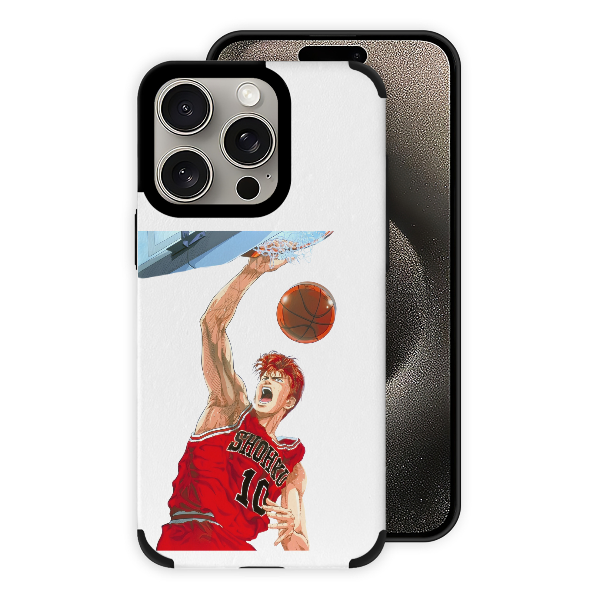（画像用） SLAM DUNK／スラムダンク 【iPhone15ProMax対応】 PUレザー スマホケース 耐衝撃＆黄変防止