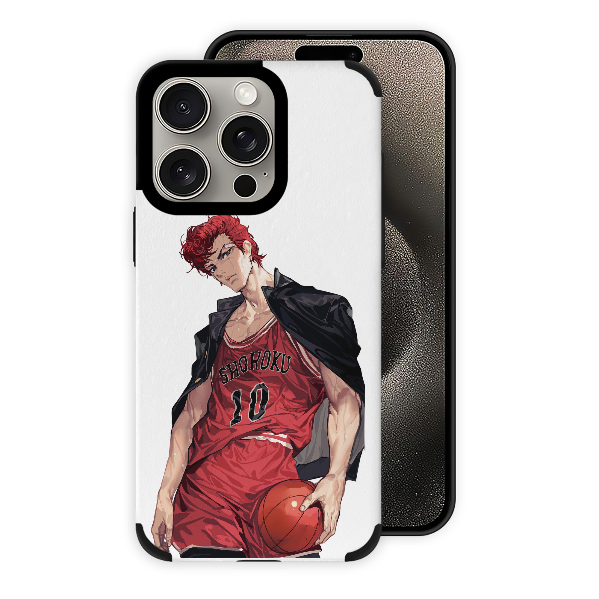（画像用） SLAM DUNK／スラムダンク 【iPhone15ProMax対応】 PUレザー スマホケース 耐衝撃＆黄変防止