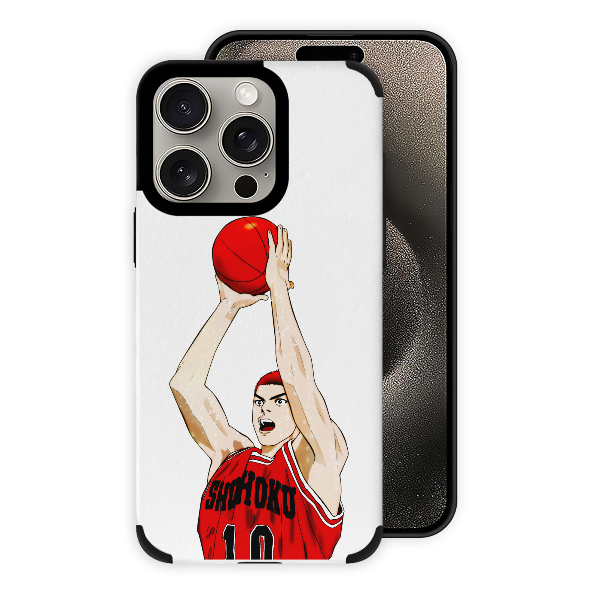 （画像用） SLAM DUNK／スラムダンク 【iPhone15ProMax対応】 PUレザー スマホケース 耐衝撃＆黄変防止