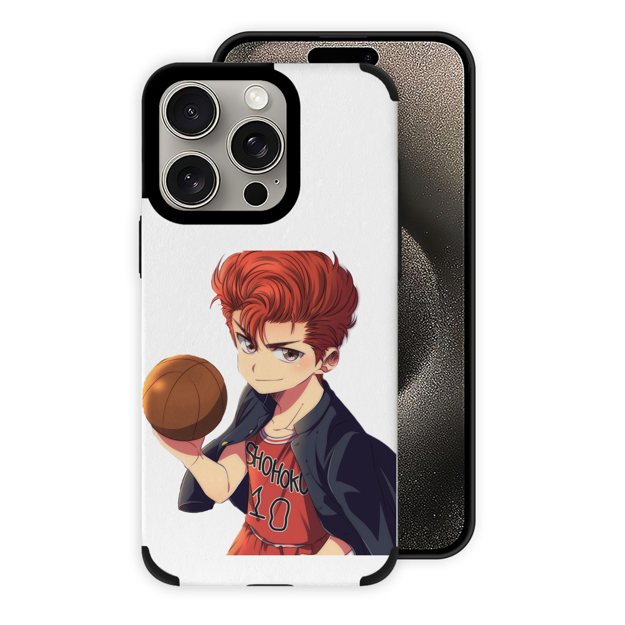 （画像用） SLAM DUNK／スラムダンク 【iPhone15ProMax対応】 PUレザー スマホケース 耐衝撃＆黄変防止