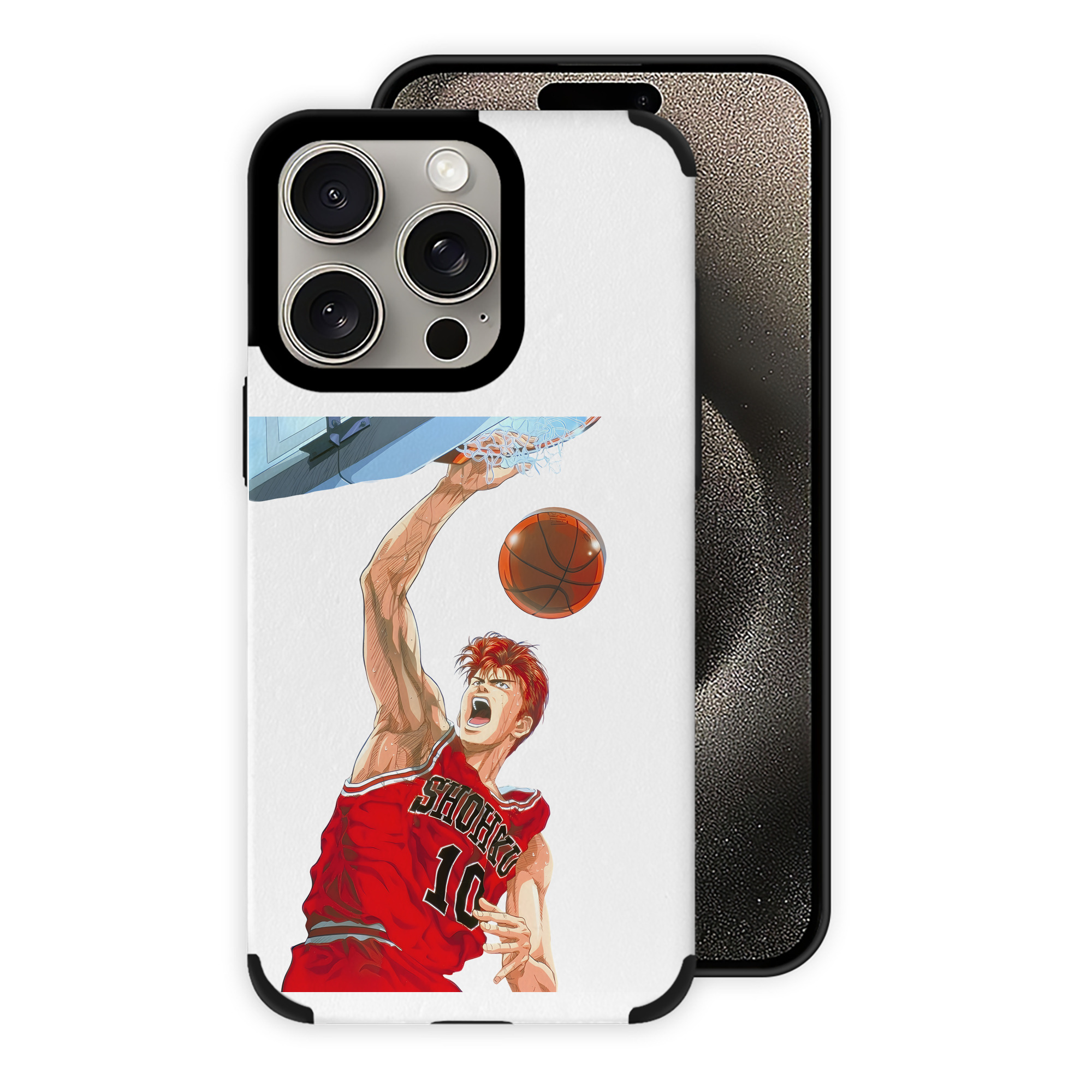 （画像用） SLAM DUNK／スラムダンク 【iPhone15ProMax対応】 PUレザー スマホケース 耐衝撃＆黄変防止