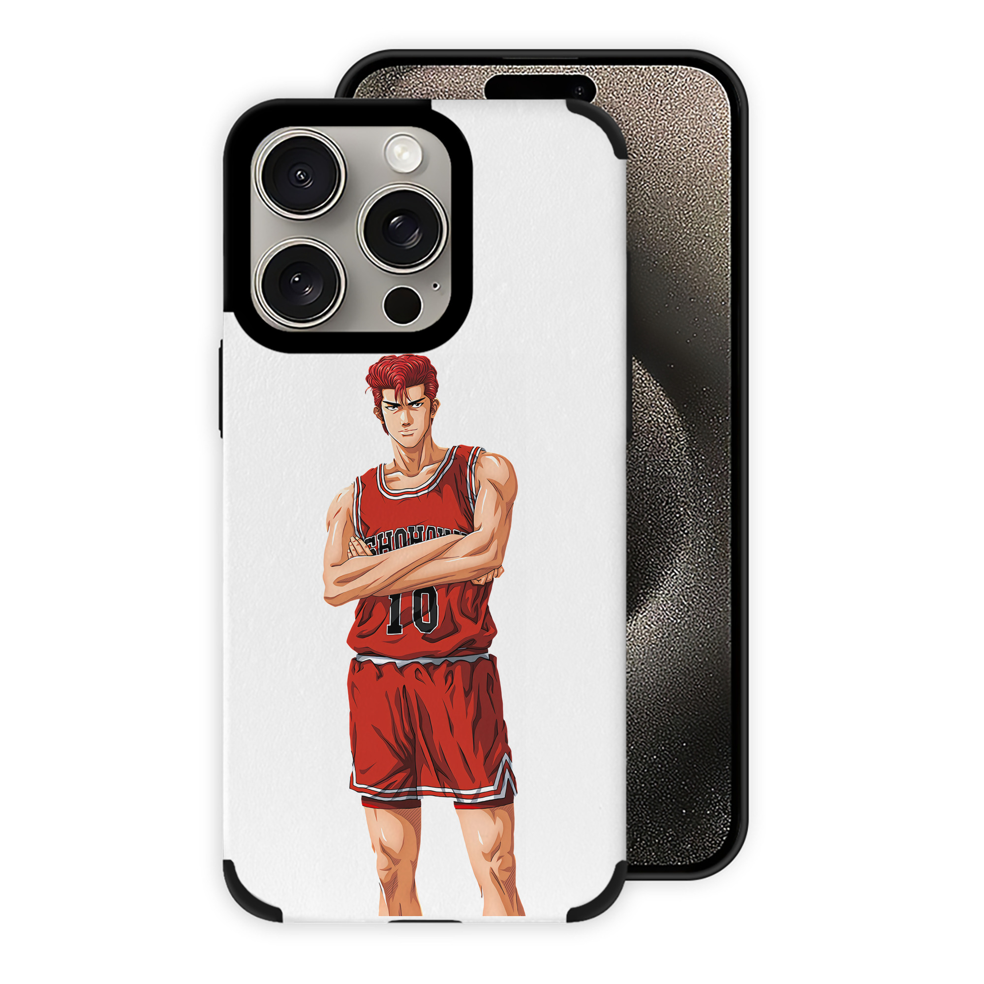 （画像用） SLAM DUNK／スラムダンク 【iPhone15ProMax対応】 PUレザー スマホケース 耐衝撃＆黄変防止
