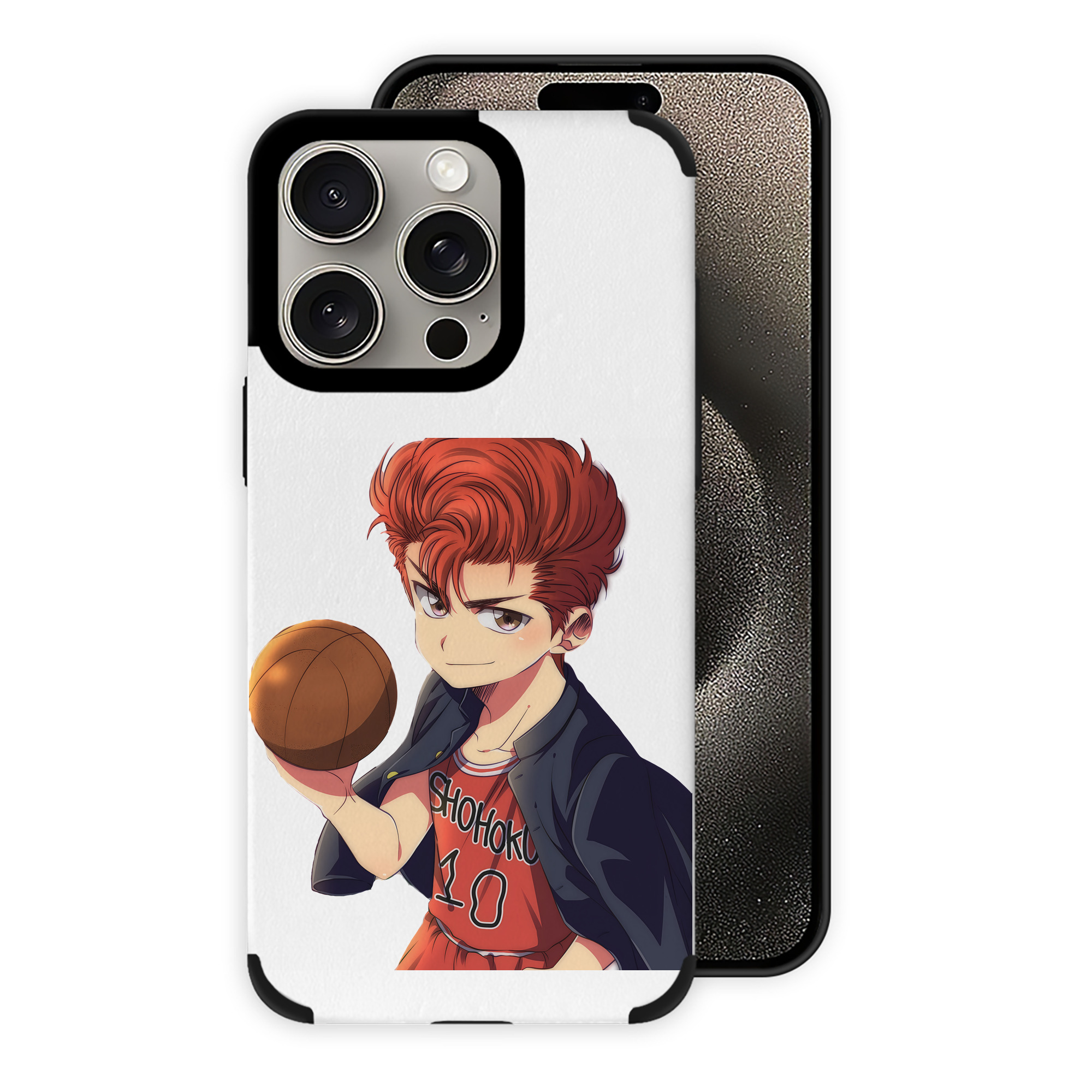 （画像用） SLAM DUNK／スラムダンク 【iPhone15ProMax対応】 PUレザー スマホケース 耐衝撃＆黄変防止
