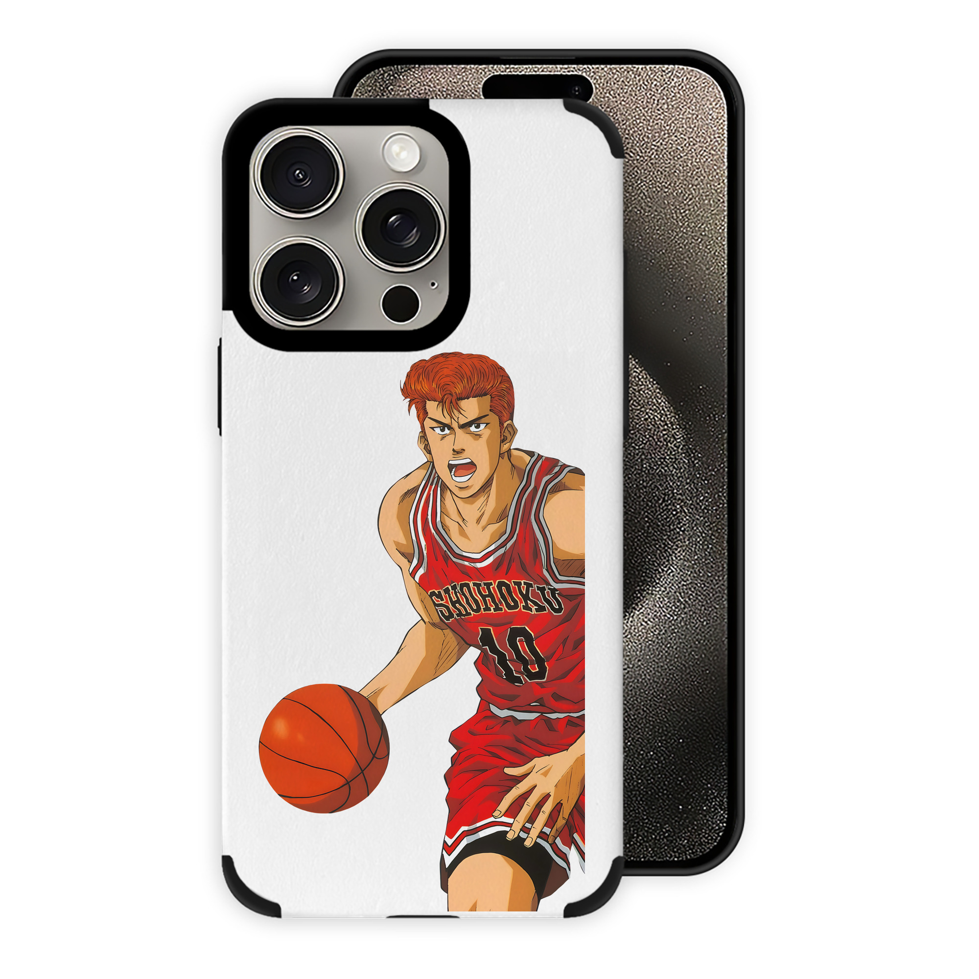 （画像用） SLAM DUNK／スラムダンク 【iPhone15ProMax対応】 PUレザー スマホケース 耐衝撃＆黄変防止