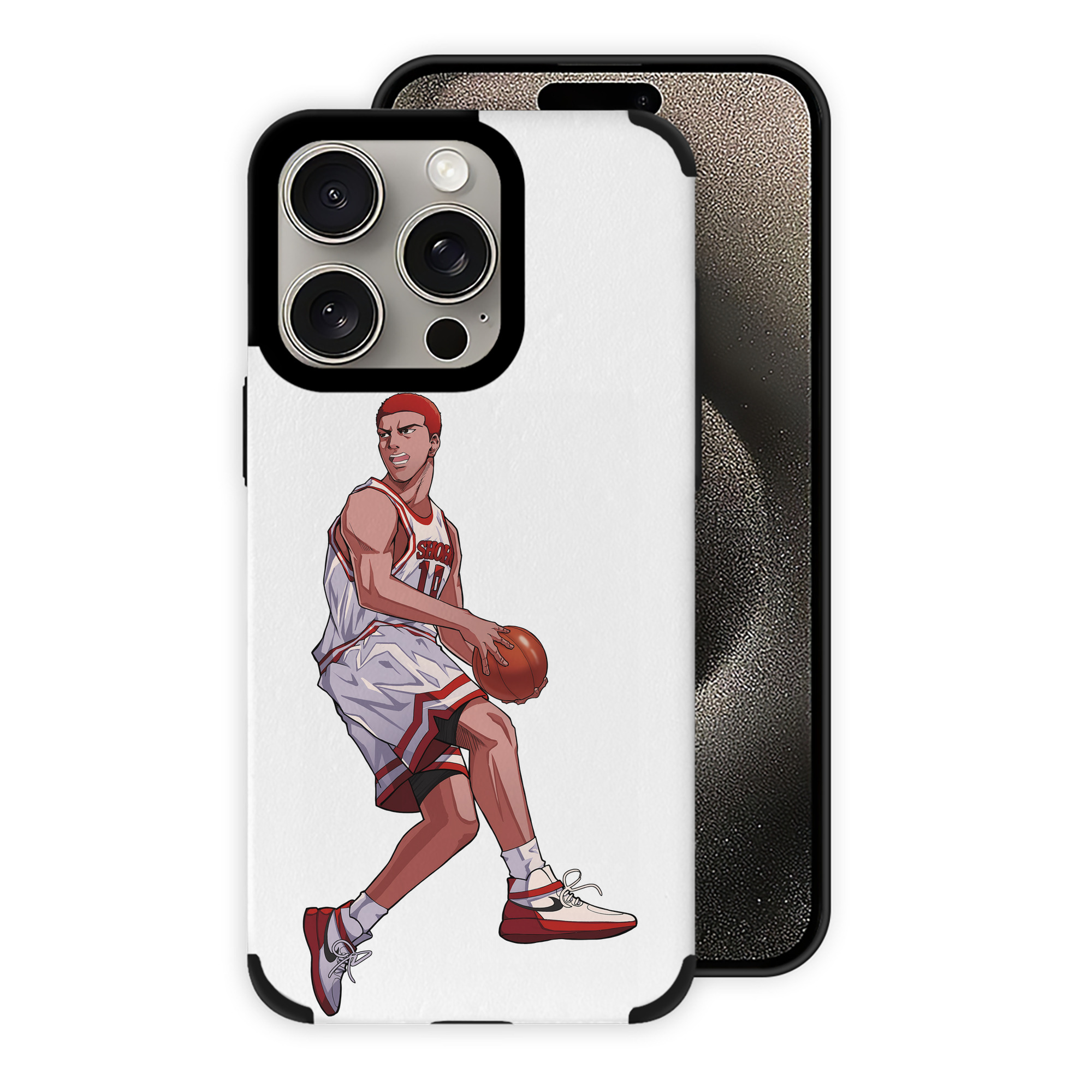 （画像用） SLAM DUNK／スラムダンク 【iPhone15ProMax対応】 PUレザー スマホケース 耐衝撃＆黄変防止