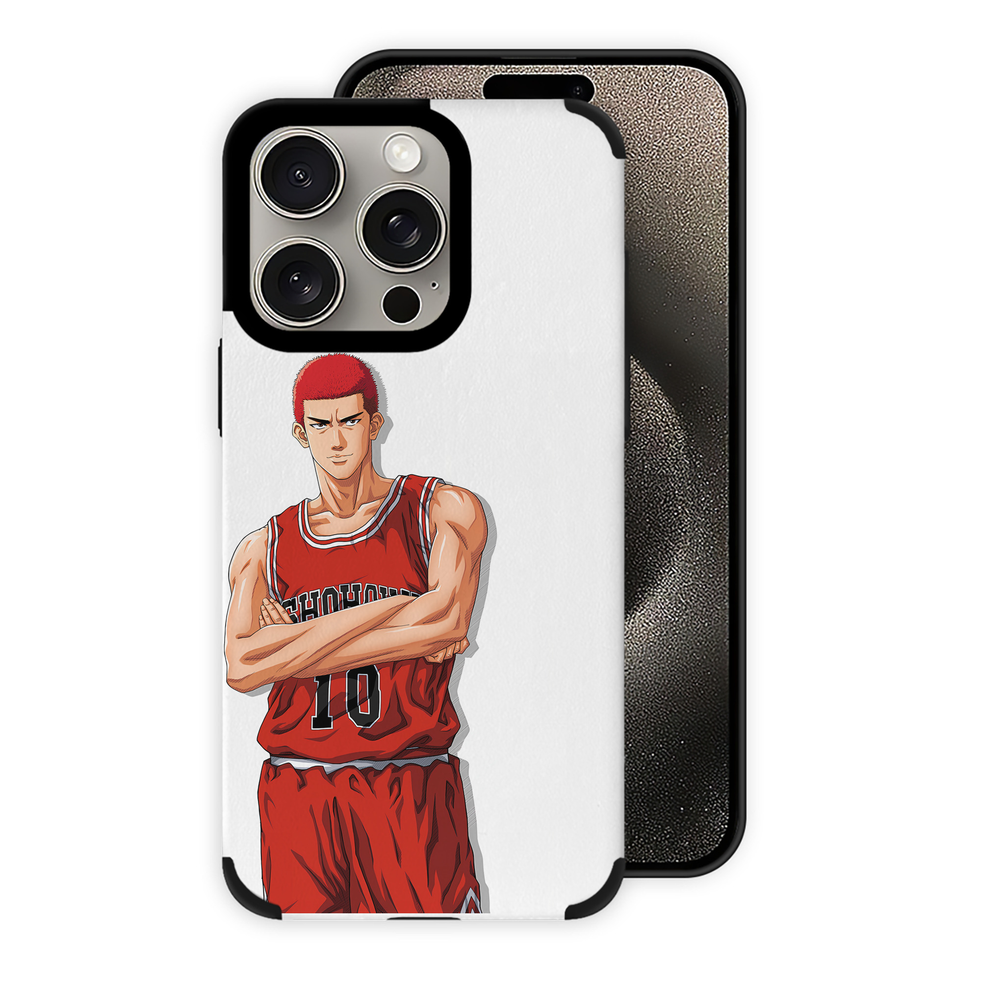 （画像用） SLAM DUNK／スラムダンク 【iPhone15ProMax対応】 PUレザー スマホケース 耐衝撃＆黄変防止