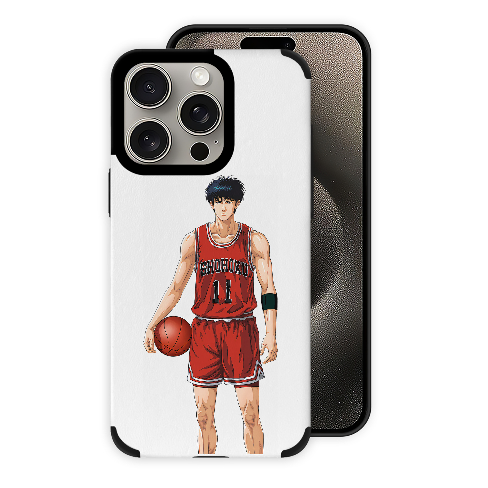 SLAM DUNK／スラムダンク 【iPhone15ProMax対応】 PUレザー スマホケース 耐衝撃＆黄変防止