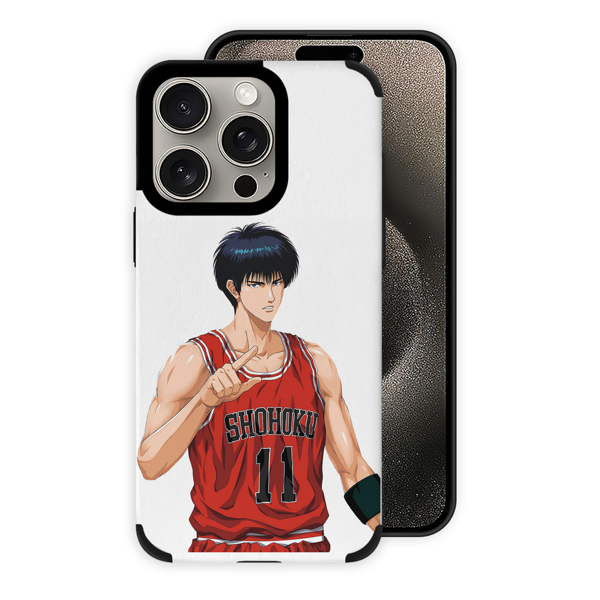 （画像用） SLAM DUNK／スラムダンク 【iPhone15ProMax対応】 PUレザー スマホケース 耐衝撃＆黄変防止