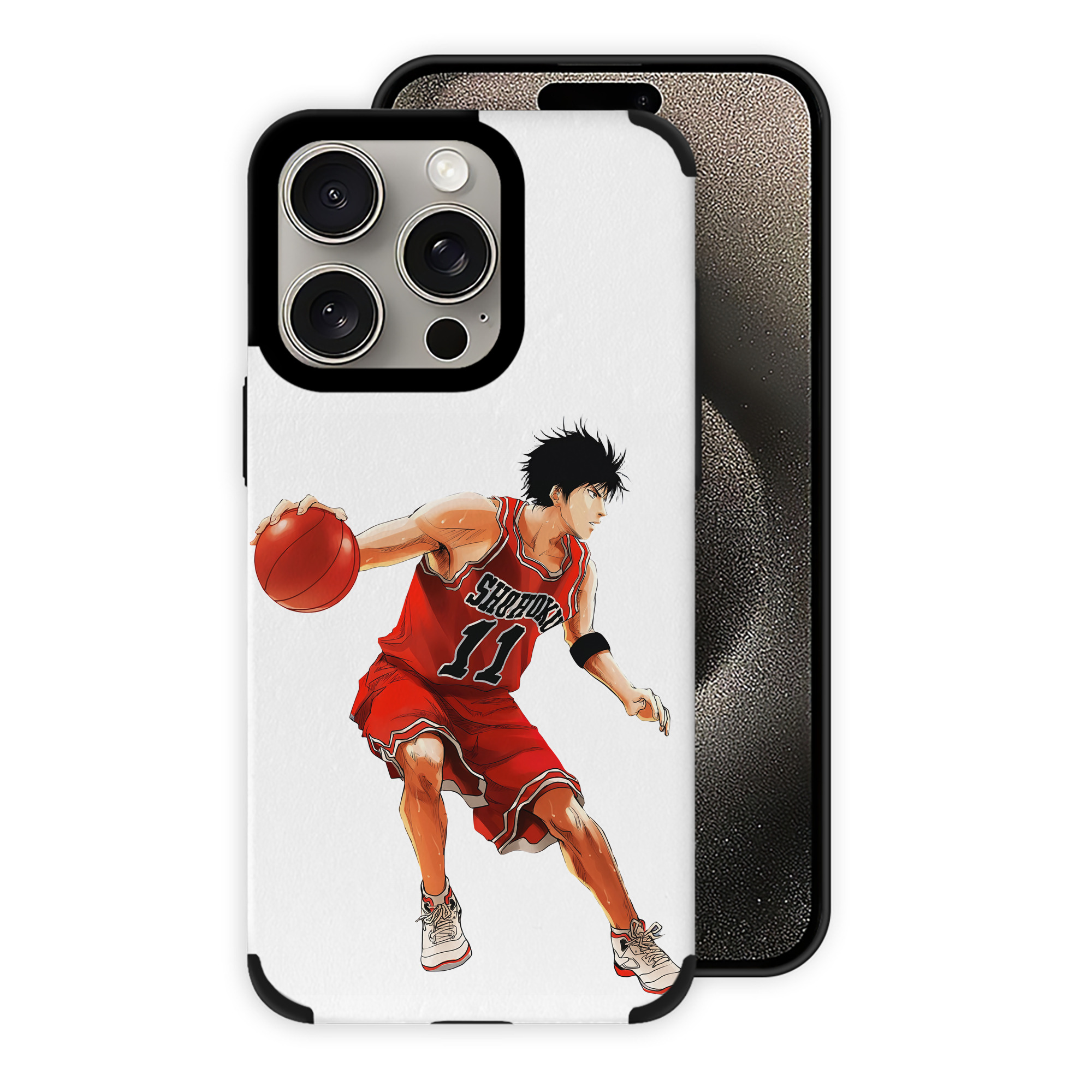 （画像用） SLAM DUNK／スラムダンク 【iPhone15ProMax対応】 PUレザー スマホケース 耐衝撃＆黄変防止